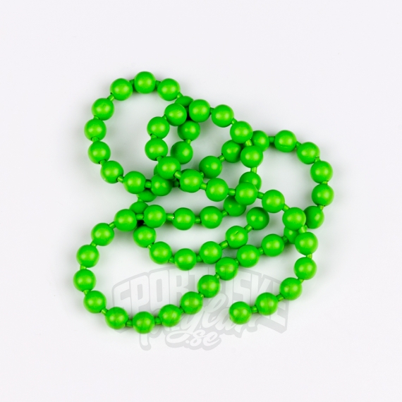 Flourescent Bead Chain Medium #132 Fluo Green dans le groupe Hameçons et terminal tackle / Fabrication mouche / Matériel fabrication mouche / Cones l\'adresse Sportfiskeprylar.se (HL-FBC132)