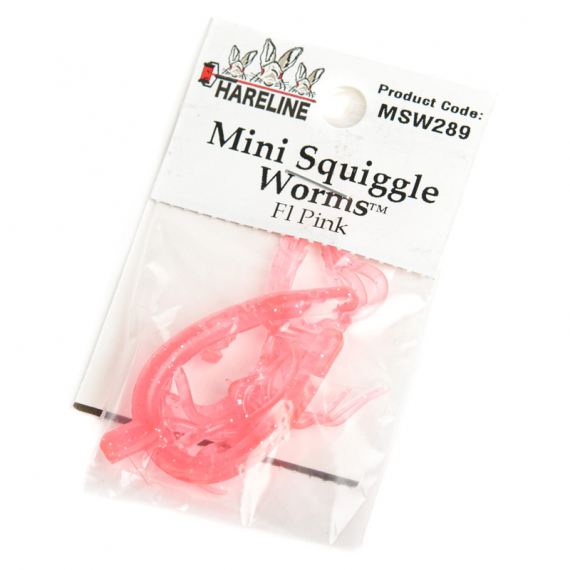 Mini Squiggle Worms #289 Fl Pink dans le groupe Hameçons et terminal tackle / Fabrication mouche / Matériel de montage de mouches / Autres matériaux synthétiques l\'adresse Sportfiskeprylar.se (HL-MSW289)