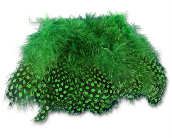 Strung Guinea Feathers Green Highlander # 184 dans le groupe Hameçons et terminal tackle / Fabrication mouche / Matériel de montage de mouches / Plumes et capes / Autres plumes l\'adresse Sportfiskeprylar.se (HL-SGF184)