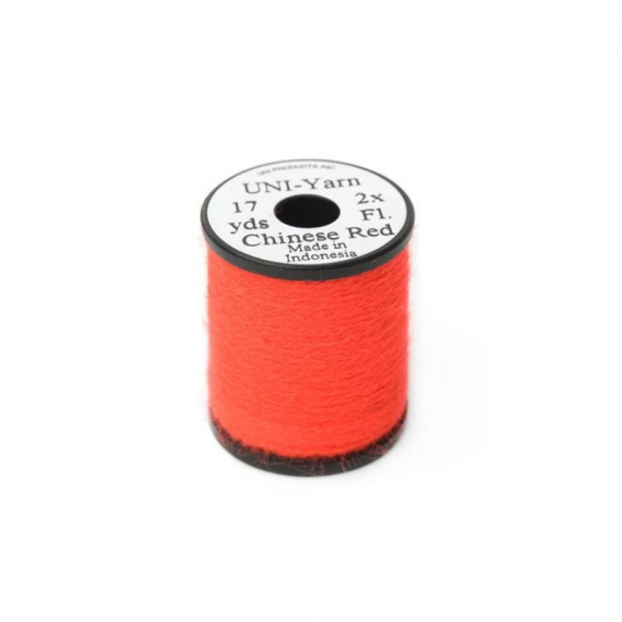 Uni Yarn Chinese Red dans le groupe Hameçons et terminal tackle / Fabrication mouche / Matériel de montage de mouches / Yarn et chenille l\'adresse Sportfiskeprylar.se (HL-UYE58)