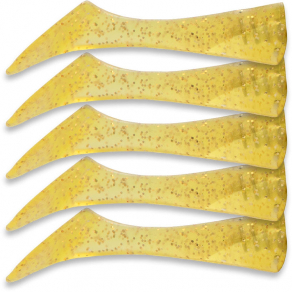 Headbanger Shad 11cm Replacement Tails (5-Pack), Golden Shiner dans le groupe Leurre de la peche / Leurre souple / Jigs pour perches et pour sandres l\'adresse Sportfiskeprylar.se (HS-11-RT-GS)