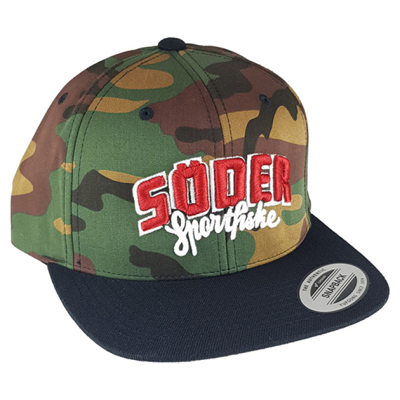 Söder Sportfiske Snapback 2-Tone Camo Green/Black - Original Logo dans le groupe Habits et chaussures / Chapeau de peche, casquette peche / Casquettes / Casquettes snapback l\'adresse Sportfiskeprylar.se (HS1008942-OL)