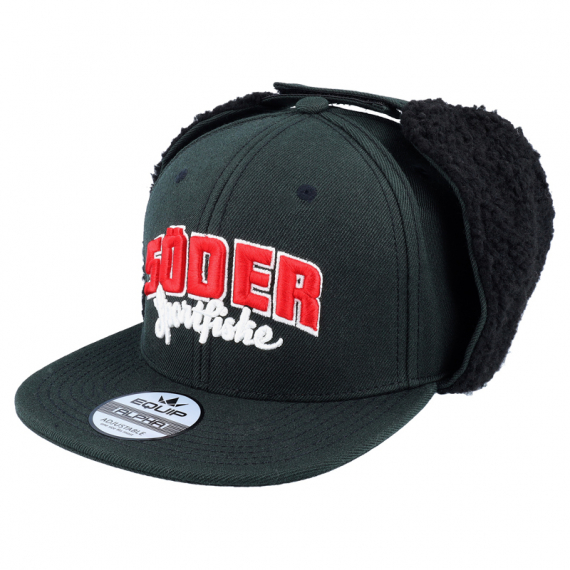 Söder Sportfiske Vintage Black Ear Flap Snapback dans le groupe Habits et chaussures / Chapeau de peche, casquette peche / Casquettes / Chapkas l\'adresse Sportfiskeprylar.se (HS1012847)