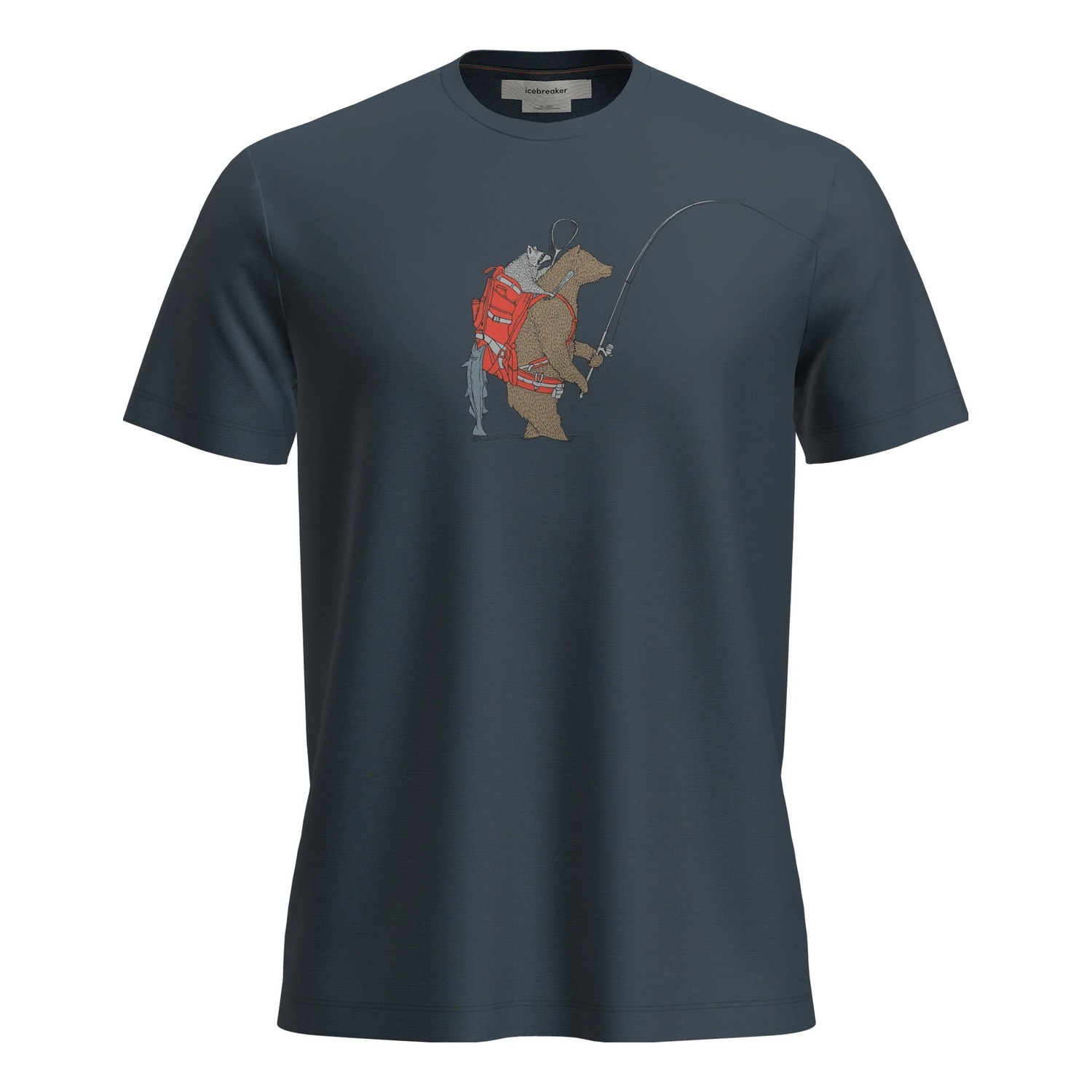 Icebreaker M\'s Merino 150 Tech Lite SS Tee Bear Catch Abyss dans le groupe Habits et chaussures / Vêtements / T-shirts l\'adresse Sportfiskeprylar.se (IB0A57FUZ431001r)