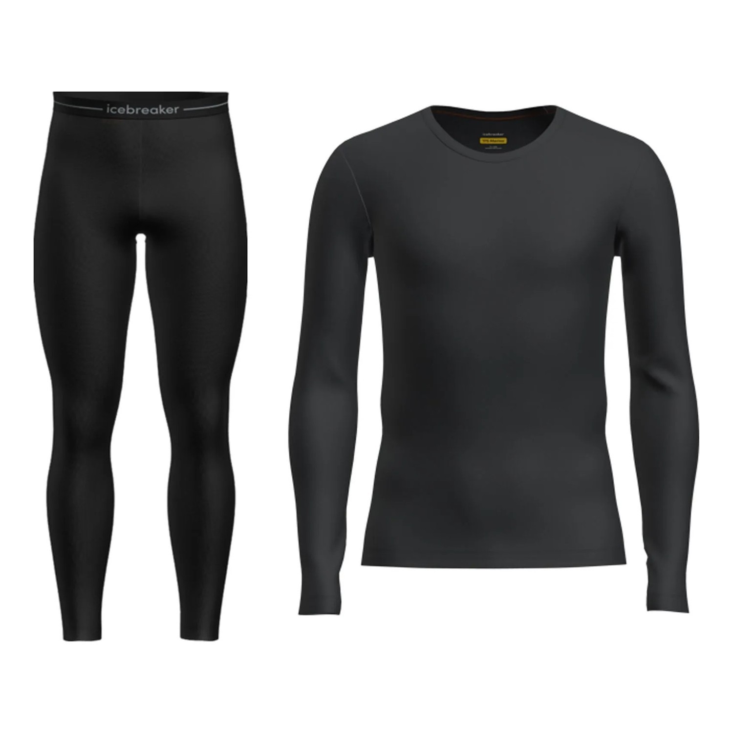 Icebreaker M\'s Merino 175 Everyday LS Crew & Leggings Set Black dans le groupe Habits et chaussures / Vêtements / Vêtements chauds et sous vêtements / Sous-vêtements set l\'adresse Sportfiskeprylar.se (IB0A57P30011001r)