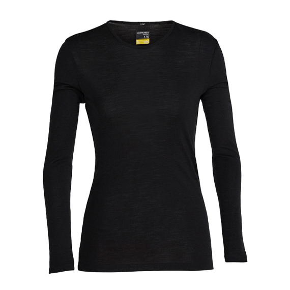 Icebreaker Womens 175 Everyday LS Crewe Black dans le groupe Habits et chaussures / Habits / Vêtements chauds et sous vêtements / Sous-vêtements hauts l\'adresse Sportfiskeprylar.se (IB1044710011004r)