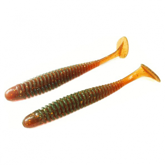 Noike Wobble Shad 3\'\' 7,6cm (9-pack) - Motoroil Gold UV dans le groupe Leurre de la peche / Leurre souple / Jigs pour perches et pour sandres l\'adresse Sportfiskeprylar.se (ITNOWS3-12)