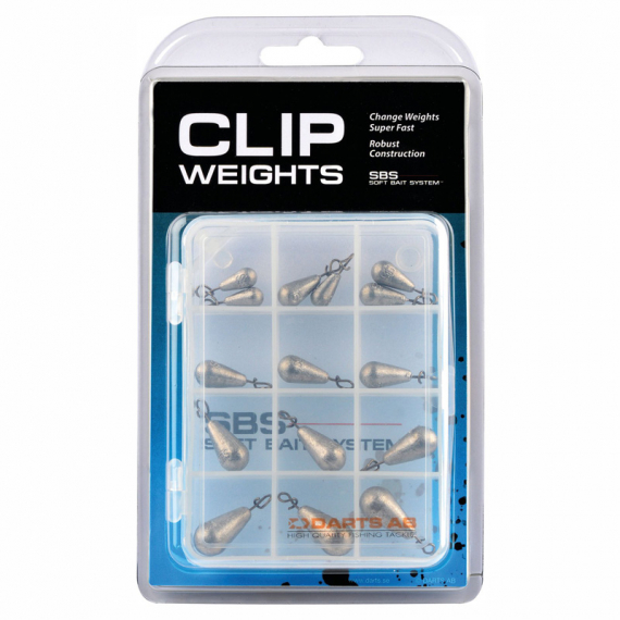 Darts Clip Weights Box Bly dans le groupe Hameçons et terminal tackle / Têtes plombées / Plombs à clipper l\'adresse Sportfiskeprylar.se (K0000-900)