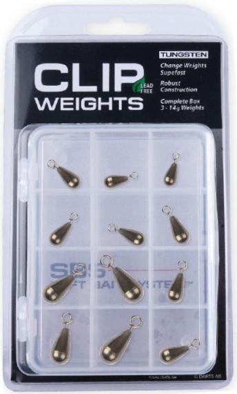 Darts Clip Weights Tungsten Box dans le groupe Hameçons et terminal tackle / Têtes plombées / Plombs à clipper l\'adresse Sportfiskeprylar.se (K0002-900)