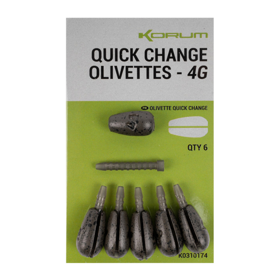Korum Quick Change Olivettes dans le groupe Hameçons et terminal tackle / plomb de peche l\'adresse Sportfiskeprylar.se (K0310174r)