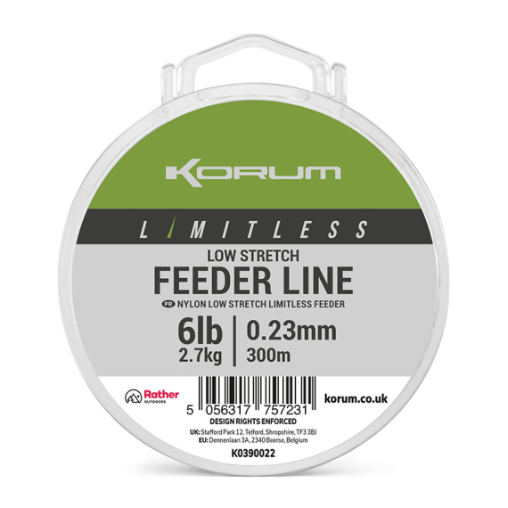 Korum Limitless Low Stretch Feeder Line dans le groupe Lignes de pêche / Lignes Specimen l\'adresse Sportfiskeprylar.se (K0390022r)