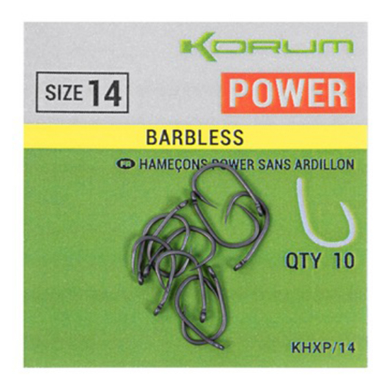 Korum Xpert Power Barbless dans le groupe Hameçons et terminal tackle / Hamecon peche / Hameçon carpe l\'adresse Sportfiskeprylar.se (KHXP-06r)