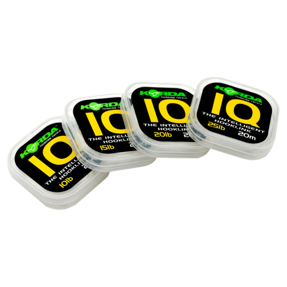 Korda IQ Fluorocarbon Hooklink dans le groupe Hameçons et terminal tackle / Leaders et Bas de ligne / Bas de ligne / Bas de ligne fluorocarbone l\'adresse Sportfiskeprylar.se (KIQ15r)