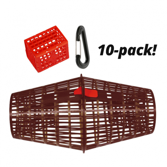 Kräftmjärde Staplingsbar Med Agnbox Och Hake (10-pack) dans le groupe Autre / Nasse à écrevisse / Nasses écrevisses l\'adresse Sportfiskeprylar.se (KM12-10P)