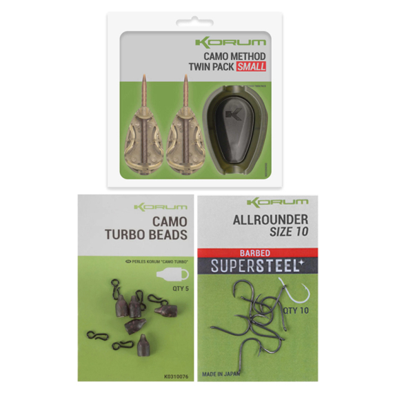 Korum Method Feeder Set dans le groupe Hameçons et terminal tackle / Montages préfaits / Montages specimen l\'adresse Sportfiskeprylar.se (KORUMMETHODSET)