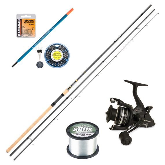 Korum 13\' Glide Power Float Rod Starting Kit Combo dans le groupe Kit de pêche / Combos specimen / Pêche au flotteur & kit waggler l\'adresse Sportfiskeprylar.se (KORUMSTARTINGKITCOMBO)