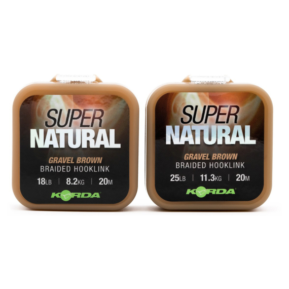 Korda Super Natural Gravel Brown dans le groupe Hameçons et terminal tackle / Leaders et Bas de ligne / Bas de ligne / Bas de ligne tresse l\'adresse Sportfiskeprylar.se (KSNBr)