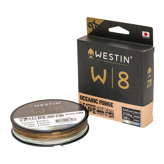 Westin W8 9-Braid Oceanic Forge 300m dans le groupe Lignes de pêche / Tresse peche l\'adresse Sportfiskeprylar.se (L019-285-300r)