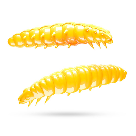 Libra Lures Larva 30 Krill (15-pack) - Yellow dans le groupe Leurre de la peche / Leurre souple / Écrevisses et appâts creaturebait / Créatures l\'adresse Sportfiskeprylar.se (L30K15P-007)