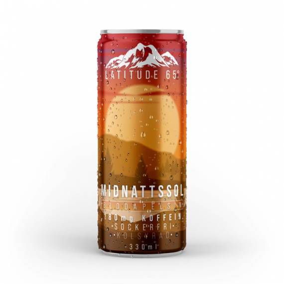 Latitude 65, 330ml - Midnattsol dans le groupe Loisirs en plein air / Nourriture camping / Boissons l\'adresse Sportfiskeprylar.se (L65-MIDNATT)