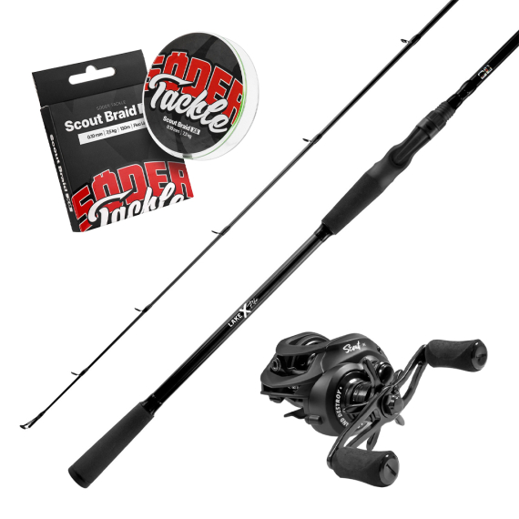 Lake X Pike Casting Casting Combo 8\' 15-60g dans le groupe Ensembles de pêche / Ensemble casting / Ensemble Baitcaster Brochet l\'adresse Sportfiskeprylar.se (LAKEXPIKE60SCOUTBC)