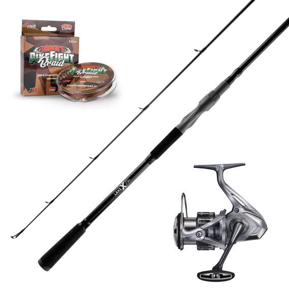 Lake X Pike Spinning 8\'3\'\' Fast Action H 40-100g Nasci Combo dans le groupe Ensembles de pêche / Ensembles spinning / Ensemble Spinning Brochet l\'adresse Sportfiskeprylar.se (LAKEXPIKENASCISET)