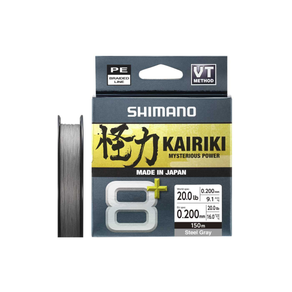 Shimano Kairiki 8+ 150m Grey dans le groupe Lignes de pêche / Tresse peche l\'adresse Sportfiskeprylar.se (LDM58XE0606015Sr)