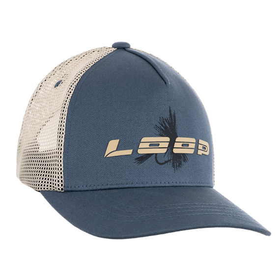 Loop Fly Trucker Cap - Blue Gray dans le groupe Habits et chaussures / Chapeau de peche, casquette peche / Casquettes l\'adresse Sportfiskeprylar.se (LFTC01-702)