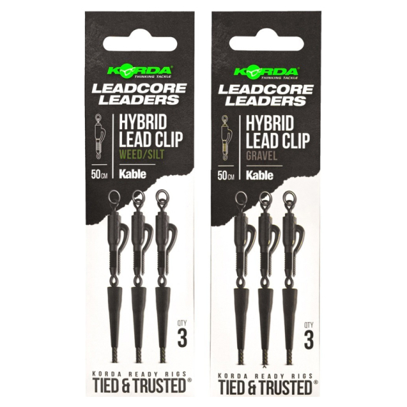 Korda Leadcore Leader Hybrid Lead Clip dans le groupe Hameçons et terminal tackle / Accessoires montages / Plombs clips l\'adresse Sportfiskeprylar.se (LLHCGr)