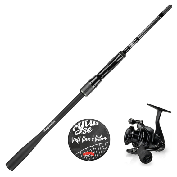 Scout Lunker Pitch Black Set dans le groupe Kit de pêche / Combos spinning / Ensemble Spinning Perche l\'adresse Sportfiskeprylar.se (LUNKERPB2500)
