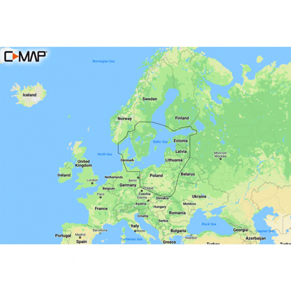 C-MAP Reveal - Baltic Sea dans le groupe Électronique marine et bateau / Cartes l\'adresse Sportfiskeprylar.se (M-EN-Y299-MS)