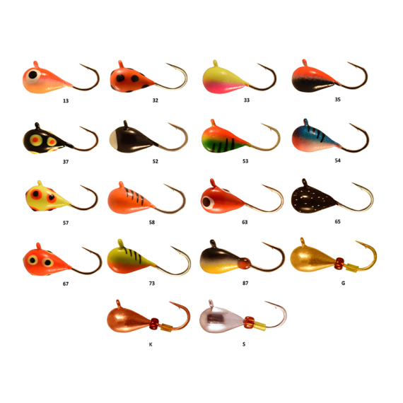 FIBE Mormyska M11 dans le groupe Leurre de la peche / Leurres jigging sous glace / Leurres pêche sous glace l\'adresse Sportfiskeprylar.se (M11-40-13r)