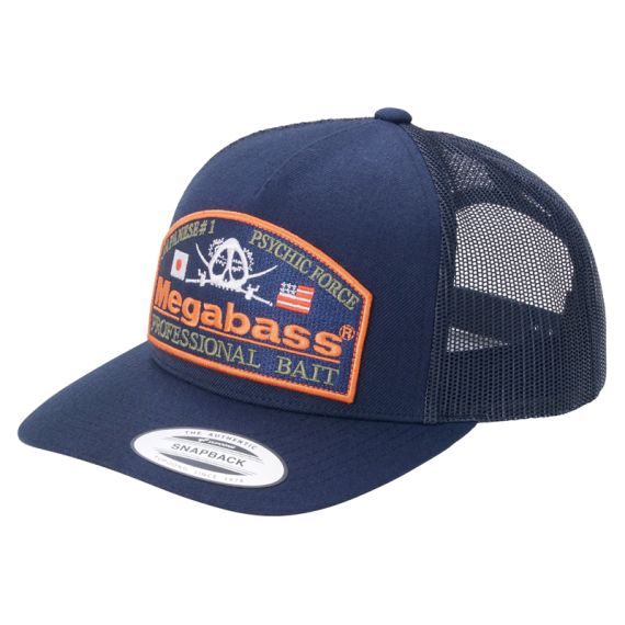 Megabass Cap Psychic Trucker Navy/Navy dans le groupe Habits et chaussures / Chapeau de peche, casquette peche / Casquettes / Casquettes trucker l\'adresse Sportfiskeprylar.se (MB-00000046712)