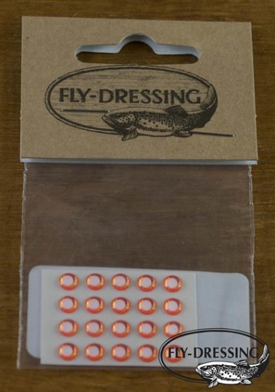 Epoxy Eyes 5,1mm white/red dans le groupe Hameçons et terminal tackle / Fabrication mouche / Matériel de montage de mouches / Yeux l\'adresse Sportfiskeprylar.se (MEY3-964)