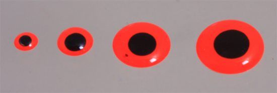 Epoxy Eyes 9mm - Fluo Red dans le groupe Hameçons et terminal tackle / Fabrication mouche / Matériel fabrication mouche / Yeux l\'adresse Sportfiskeprylar.se (MEY6-405)