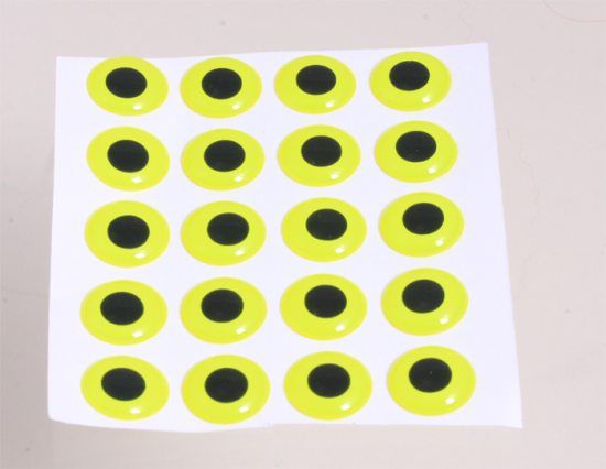 Epoxy Eyes 9mm - Fluo Yellow dans le groupe Hameçons et terminal tackle / Fabrication mouche / Matériel fabrication mouche / Yeux l\'adresse Sportfiskeprylar.se (MEY6-415)