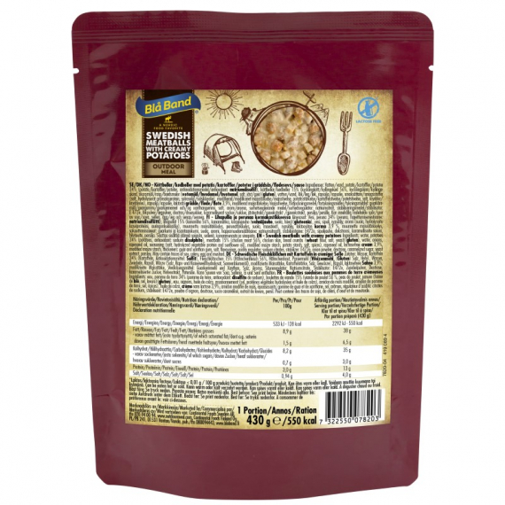 Blue Band - Swedish Meatballs With Creamy Potatoes dans le groupe Loisirs en plein air / Nourriture camping / Conserves l\'adresse Sportfiskeprylar.se (MKB101)