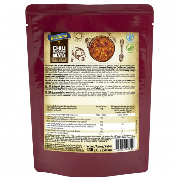 Blue Band - Chili Sin Carne With Kidney Beans dans le groupe Loisirs en plein air / Nourriture camping / Conserves l\'adresse Sportfiskeprylar.se (MKB107)