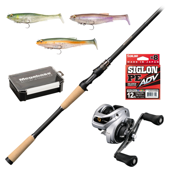 Megabass Destroyer P5 Monstrous Magdraft Special dans le groupe Kit de pêche / Ensemble casting / Ensemble Baitcaster Brochet l\'adresse Sportfiskeprylar.se (MONSTOUROUSMAGDRAFTCOMBO)