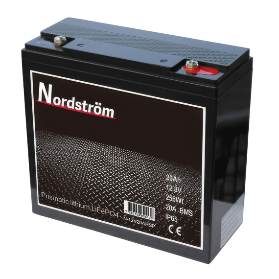 Nordström Lithium 12v Batteri 20 Ah dans le groupe Électronique marine et bateau / Batteries et chargeurs / Batteries / Batteries lithium l\'adresse Sportfiskeprylar.se (N-12V20AHSP)