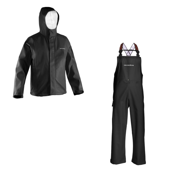 Grundéns Neptune Jacket & Bibs Black dans le groupe Habits et chaussures / Habits / Combinaisons de pêche l\'adresse Sportfiskeprylar.se (NEPTUNEBUNDLEORANGE)