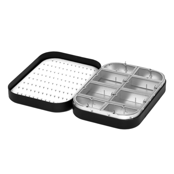 Douglas Metal Wheatley Fly Box 4\'\' Dual Foam / 8 compartments dans le groupe Stockage / Boite de peche / Boîtes à mouche l\'adresse Sportfiskeprylar.se (NFD9184-4inch-Foam-Comp)