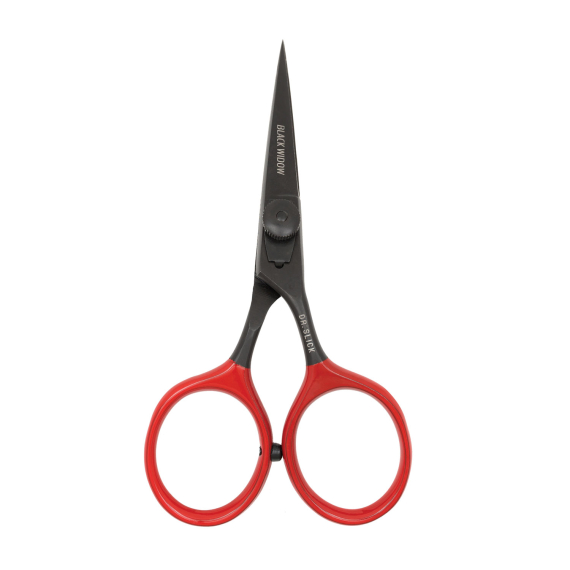 DR Slick SR45BW Black Widow Hair Razor Scissor 4-1/2\'\' Bent Shaft Black and Red dans le groupe Accessoires de pêche / Pinces et ciseaux / Ciseaux et coupe-fils l\'adresse Sportfiskeprylar.se (NFD9321-SR45BW)