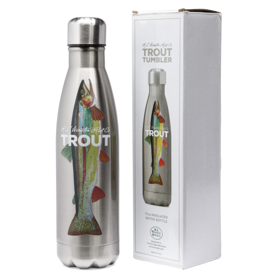 Winston Trout Tumbler Aluminium dans le groupe Loisirs en plein air / Cuisines camping et ustensiles / Thermos / Mugs Thermos l\'adresse Sportfiskeprylar.se (NFD9457-Alu)