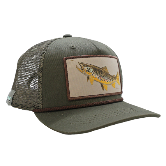RepYourWater Hat 5 Panel - Hungry Brown Hat dans le groupe Habits et chaussures / Chapeau de peche, casquette peche / Casquettes l\'adresse Sportfiskeprylar.se (NFD9544)