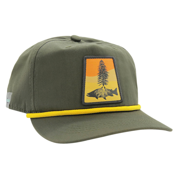 RepYourWater Brimmed Hat 5 Panel Unstructured - Fly Fishing Roots dans le groupe Habits et chaussures / Chapeau de peche, casquette peche / Casquettes l\'adresse Sportfiskeprylar.se (NFD9551)