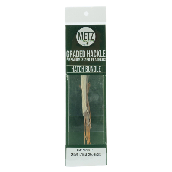 Metz Hackle Hatch Bundle PMD 3pcs dans le groupe Hameçons et terminal tackle / Fabrication mouche / Matériel de montage de mouches / Plumes et capes / Hackle l\'adresse Sportfiskeprylar.se (NFD9580-14r)
