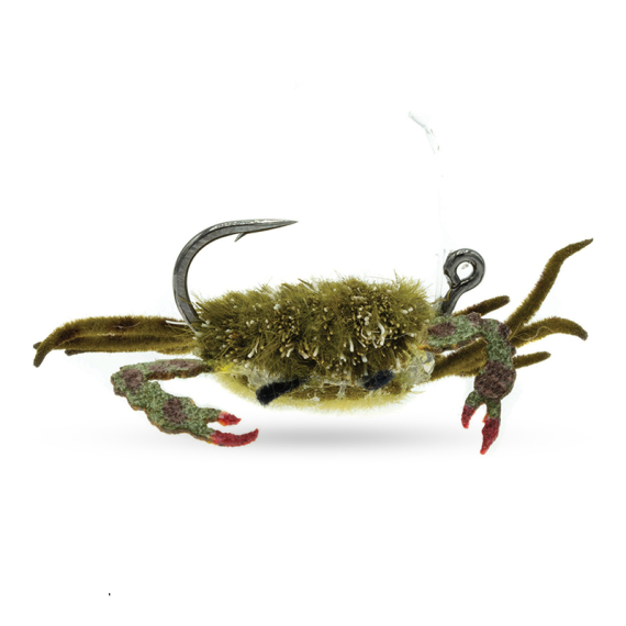 Umpqua Danger Muffin Crab McKnight Sandy Olive dans le groupe Leurre de la peche / Mouches / Salt Water Flies l\'adresse Sportfiskeprylar.se (NFD9677-OL2r)