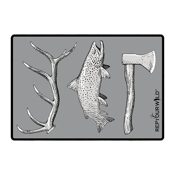 RepYourWater Sticker - Hunt Fish Camp Medium dans le groupe Autre / Autocollants l\'adresse Sportfiskeprylar.se (NFD9714)