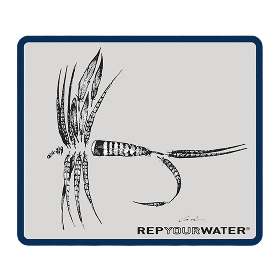 RepYourWater Sticker - Feather Dry Fly dans le groupe Autre / Autocollants l\'adresse Sportfiskeprylar.se (NFD9715)
